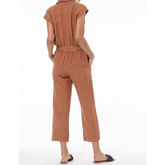 Young Fabulous & Broke Linen blend Jumpsuit NWT - Picture 2 of 6